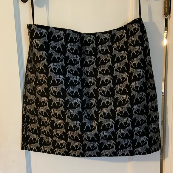 J. Crew Dresses & Skirts - J. Crew Zebra Mini Skirt EUC